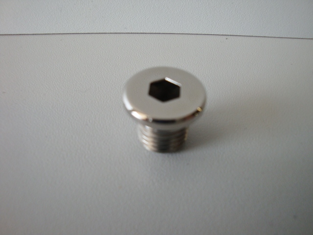 stainless steel sump plug socket